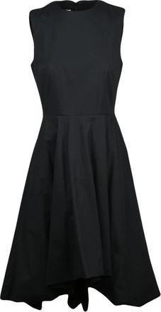 Moschino Asymmetrische Lange Jurk - Dames - Casual kleedjes - Zwart - M - Katoen - Kleedjes