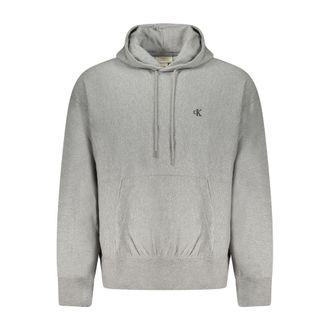 Calvin Klein Gray Cotton Men Mens Sweatshirt