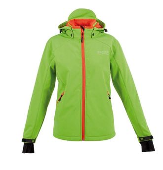 Deproc Softshelljacke DEPROC ACTIVE PIKA PEAK WOMEN, Damen, Gr. 34 (XS), gr&uuml;n, 96% Polyester; 4% Elasthan, mit Gummizug,mit verstellbarem Klettverschluss, Ja