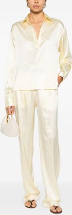 Tom Ford Womens Trousers Pastel Yellow