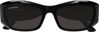 Balenciaga Grey Rectangular Ladies Sunglasses BB0397SA 001 54
