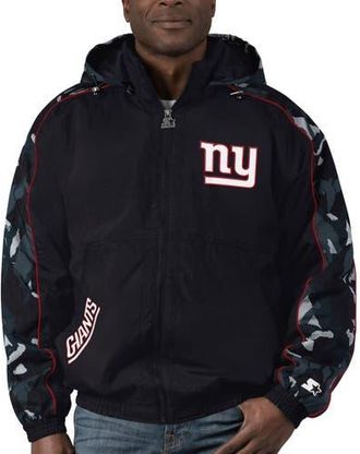 Starter Mens Starter Black New York Giants Thursday Night Gridiron Full-Zip Hoodie at Nordstrom, Size Medium
