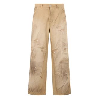 Nine In The Morning Pantaloni Sbiaditi - - Trousers - Uomo - Beige - W33