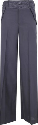 sacai Wide Broeken - Dames - Straight fit broeken - Zwart - L - Broeken