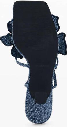 Desigual Sandali blu con applicazioni floreali