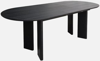 Sweeek Mesa De Comedor Ovalada Extensible De Madera De Hevea, 6-8 Plazas