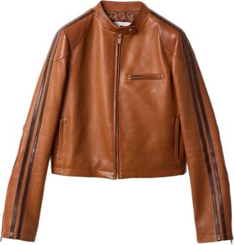 Miu Miu Stand-up Collar Stripe Jacket