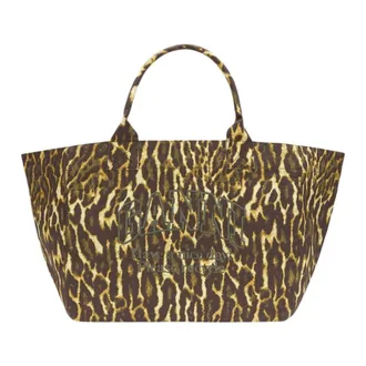 Ganni XXL Easy Shopper con stampa leopardata sfumata - - Bags - Donna - Multicolore - ONE SIZE
