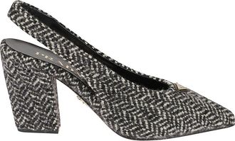 Prada Zapatos de sal&oacute;n destalonados Chevron - Shoes - Mujer - Negro - 38 EU