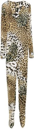 Roberto Cavalli Tuta intera leopardata - Giallo