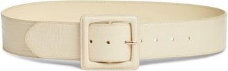 Nordstrom Sloan Croc Pattern Belt in Tan Shore at Nordstrom, Size X-Small
