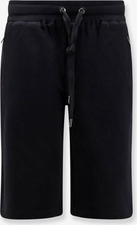 Dolce & Gabbana Bermuda in cotone con patch logo in metallo - DOLCE & GABBANA - gender_Man