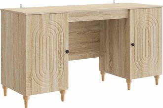 vidaXL Escritorio Sonoma 142,5 X 50 X 75 Cm Madera De Ingenier&iacute;a Vidaxl