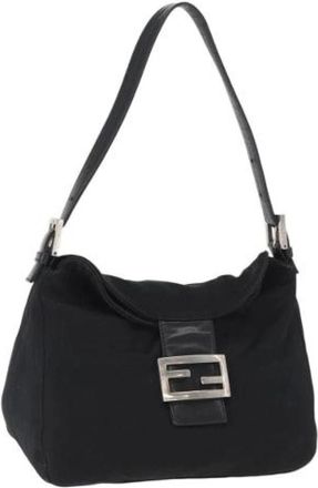 Fendi Pre-owned Vintage Schoudertas - Dames - Vintage Schoudertas - Zwart - ONE Size - Nylon - Vintage