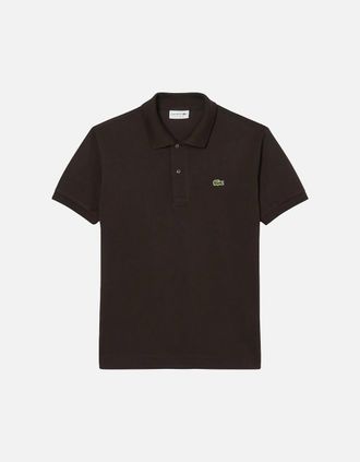 Lacoste Mens Lacoste Classic Fit Polo Shirt Brown - Black - Size: 42