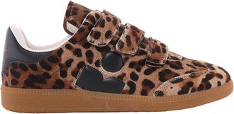 Isabel Marant Beth Leopard-Print Sneakers, Brand Size 35 ( US Size 5 )