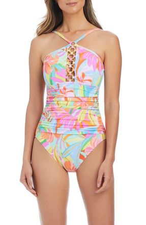 Bleu Rod Beattie O-Ring One-Piece Swimsuit in Multi at Nordstrom, Size 10
