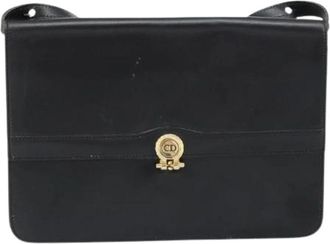 Dior Pre-owned Vintage schoudertas - Dames - Vintage Schoudertas - Zwart - ONE Size - Leer - Vintage