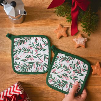 KASANOVA Set 2 presine forno 20x20 cm agrifoglio