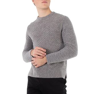 Solid Homme Grey Long-Sleeve Sweater, Brand Size 44 (US Size 34)