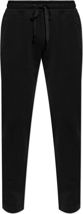Dolce & Gabbana Trainingsbroeken met Appliqu&eacute; - Heren - Sweatpants - Zwart - XL - Katoen - Broeken
