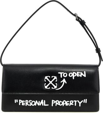 Off-white Jitney 1.0 Shoulder Bag - Dames - Schoudertassen - Zwart - ONE Size - Leer - Tassen