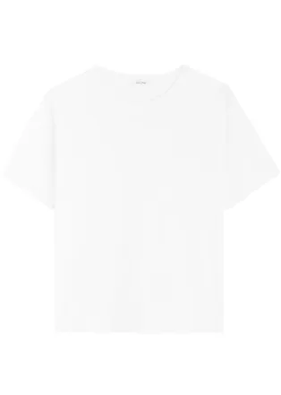 American Vintage Fizvalley Cotton T-shirt - White - S (UK8-10 / S)