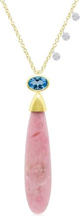 Meira T 14K Two-Tone 12.62 Ct. Tw. Diamond & Gemstone Necklace