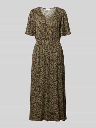 Marc O'Polo Tailliertes Freizeitkleid aus reiner Viskose in Oliv, Gr&ouml;&szlig;e 34