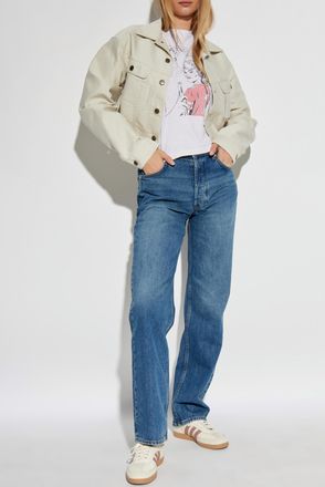 Re/Done T-shirt With Print, Womens, White