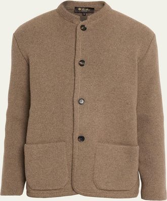 Loro Piana Mens Loro Cashmere Stand-Collar Jacket