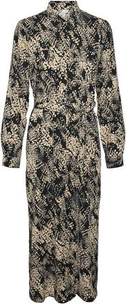 Vero Moda Bedrukte midi-jurk te strikken