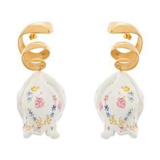 Chlo&eacute; Bloomcraft Oorbellen - Dames - Oorbellen - Veelkleurig - ONE Size - Leer - Accessoires