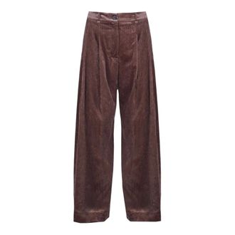 PDR Phisique Du Role Wijde broek - Dames - Broeken - Bruin - Maat: S