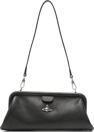 Vivienne Westwood Jane Orb-plaque Grained-leather Shoulder Bag