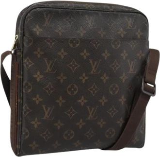 Louis Vuitton Pre-owned Monogram Canvas Shoulder Bag - Dames - Vintage Schoudertas - Bruin - ONE Size - Leer - Vintage