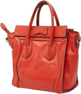 Celine Pre-owned Vintage Tote Bag - Dames - Vintage Shopper - Oranje - ONE Size - Leer - Vintage