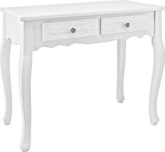 BIZZOTTO Bizzotto - Consola 2 Cajones En Madera Blanca Blanc 80 X 40 X 75 Cm