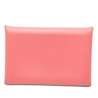 Herm&egrave;s Pre-owned Hermes Chevre Mysore Calvi Card Holder Ladies L41K4HMOYOCZSZU6