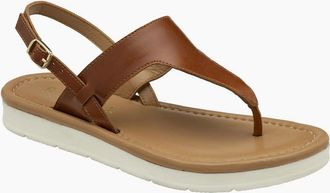 Ravel Womens Cattal Womens Toe Post Sandals - Brown - Size: 5