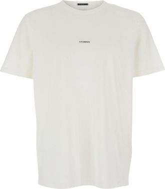 C.P. Company White Crew Neck T-Shirts