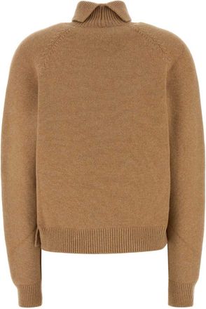 Fendi Womens Selleria Sweater Beige Cashmere Nylon