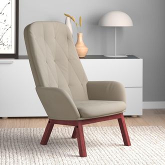 vidaXL Sill&oacute;n De Relax De Terciopelo Gris Claro Vidaxl