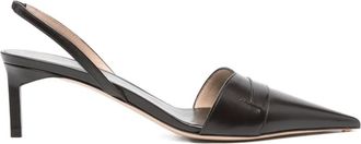 Tom Ford 65 mm slingback pumps met puntige neus - Bruin