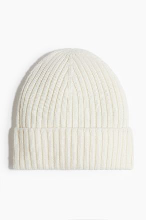 H&M Gerippte Beanie - White
