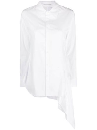 Yohji Yamamoto Camicia asimmetrica - Bianco