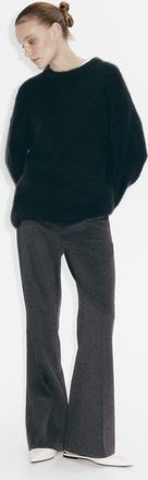 H&M Bootcut Crease-front Trousers in Dark Gray at Nordstrom, Size Xx-Large