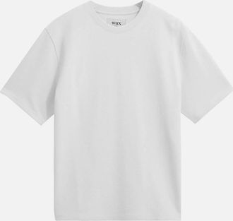 Wax London Mens Wax London Dean Jolt Slub T-Shirt - White - Size: 42