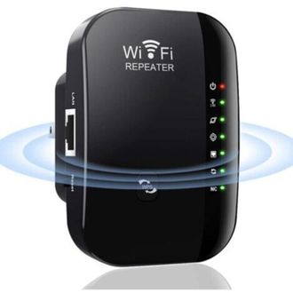 OEM (11,5 Cm X 10,5 Cm X 5 Cm, Negro) Repetidor Wifi Potente, Amplificador Wifi De 300 Mbps Y 2,4 Ghz, Repetidor Wifi Con Funci&oacute;n Wps, Extensor Wifi Con P
