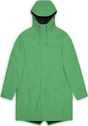 Rains Long Jacket Well - Heren - Regenjassen - Groen - M - Jassen